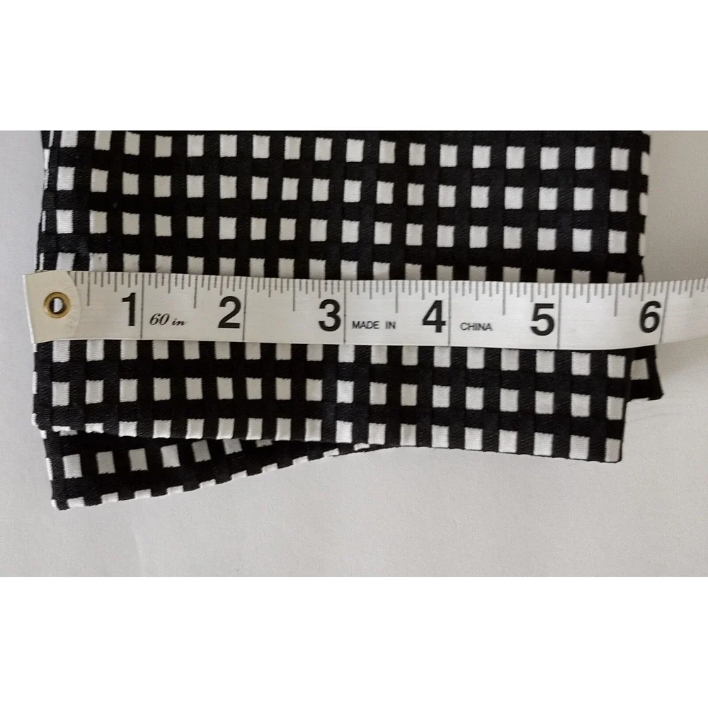Express Columnist Black & White Plaid Dress Pants Women's Size 4 (4R) Pre-owned
